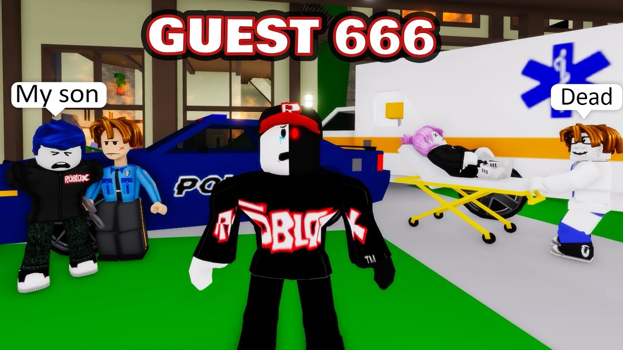 ROBLOX Brookhaven 🏡RP - FUNNY MOMENTS  Legend of Guest 666 #3 (JENNA 10)  