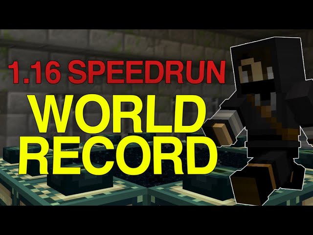 MINECRAFT WORLD RECORD SPEEDRUN IN UNDER 14 MINUTES [13:53] 