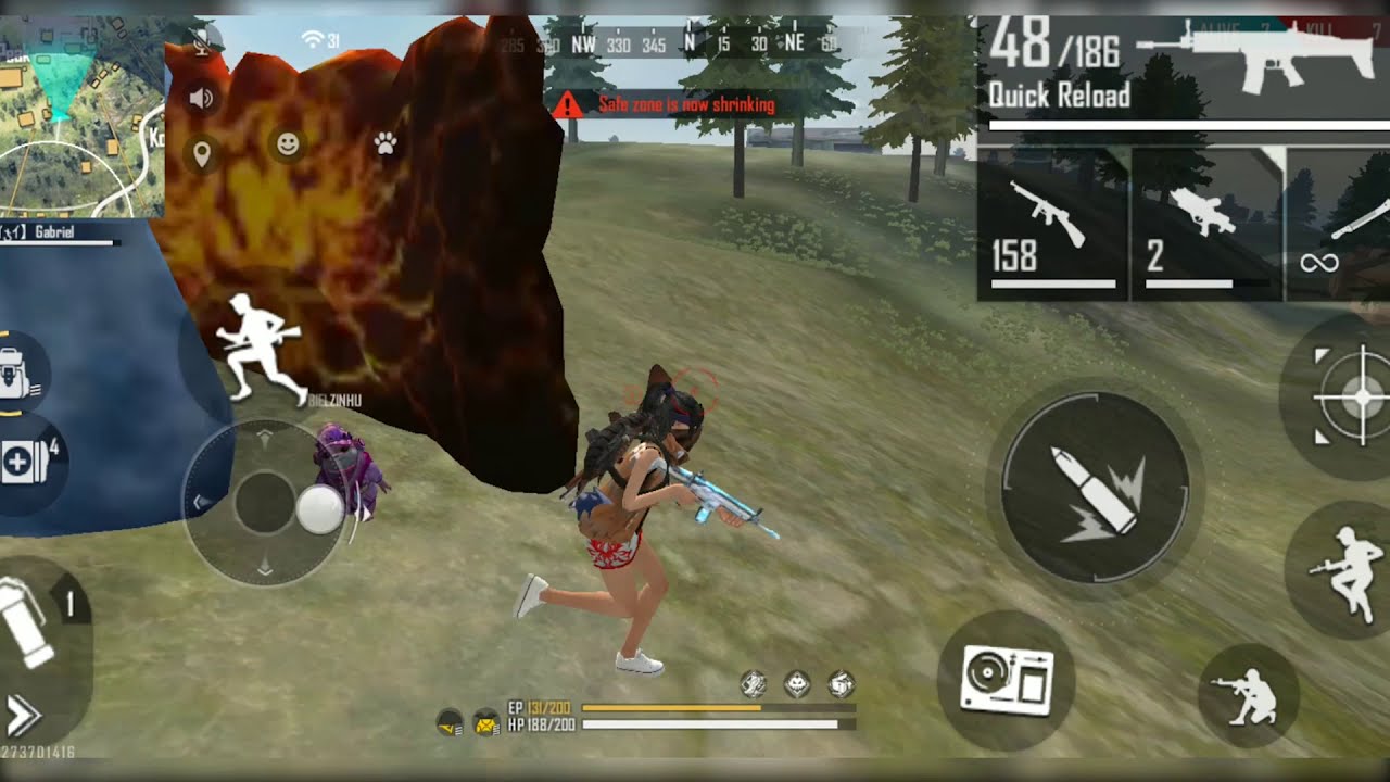 Game Garena Free Fire Android Gameplay #49 (Mobile Player) 📱 Xiaomi Black  Shark 2 