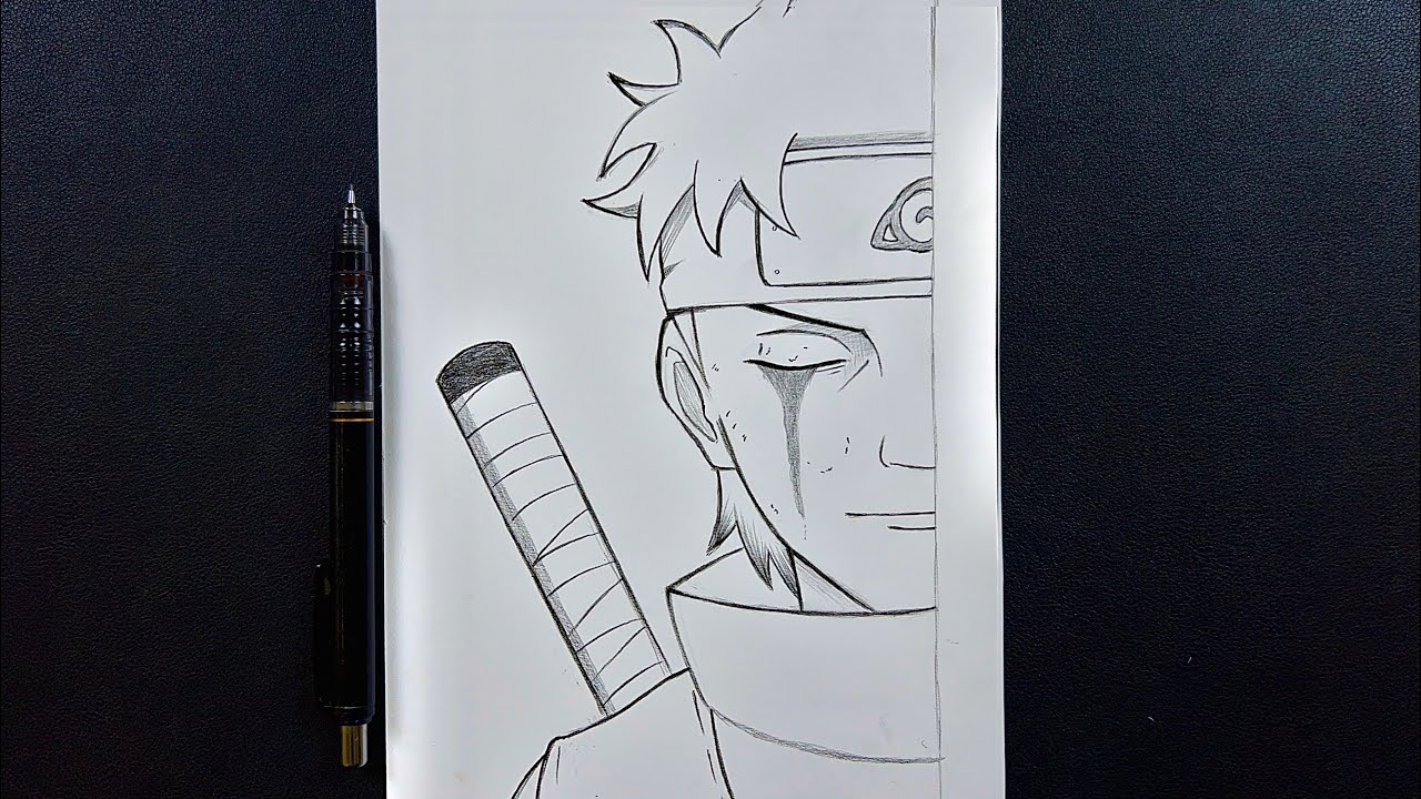 shisui uchiha drawing easy