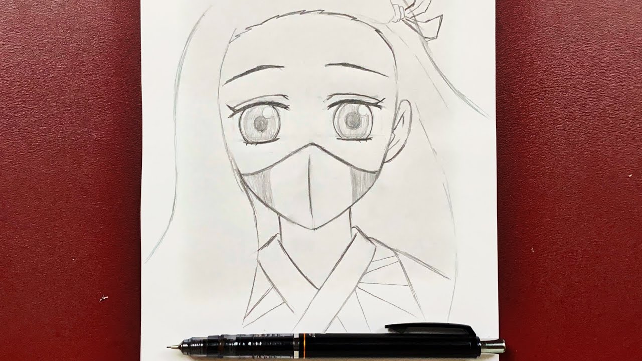 Easy anime drawing  how to draw anime boy wearing a mask easy step-by-step  