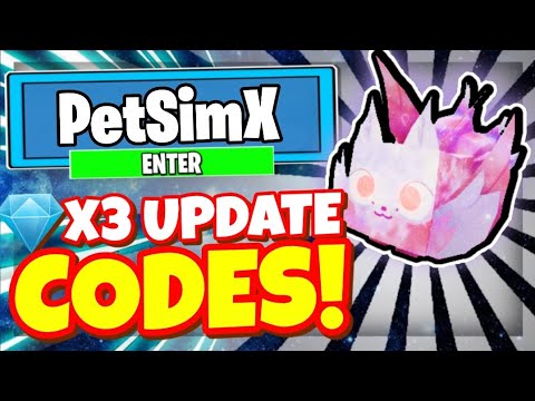 Pet Simulator X (MYTHICAL PETS) ALL NEW SECRET UPDATE CODES!? Roblox Pet  Simulator X! 💎x3 - BiliBili