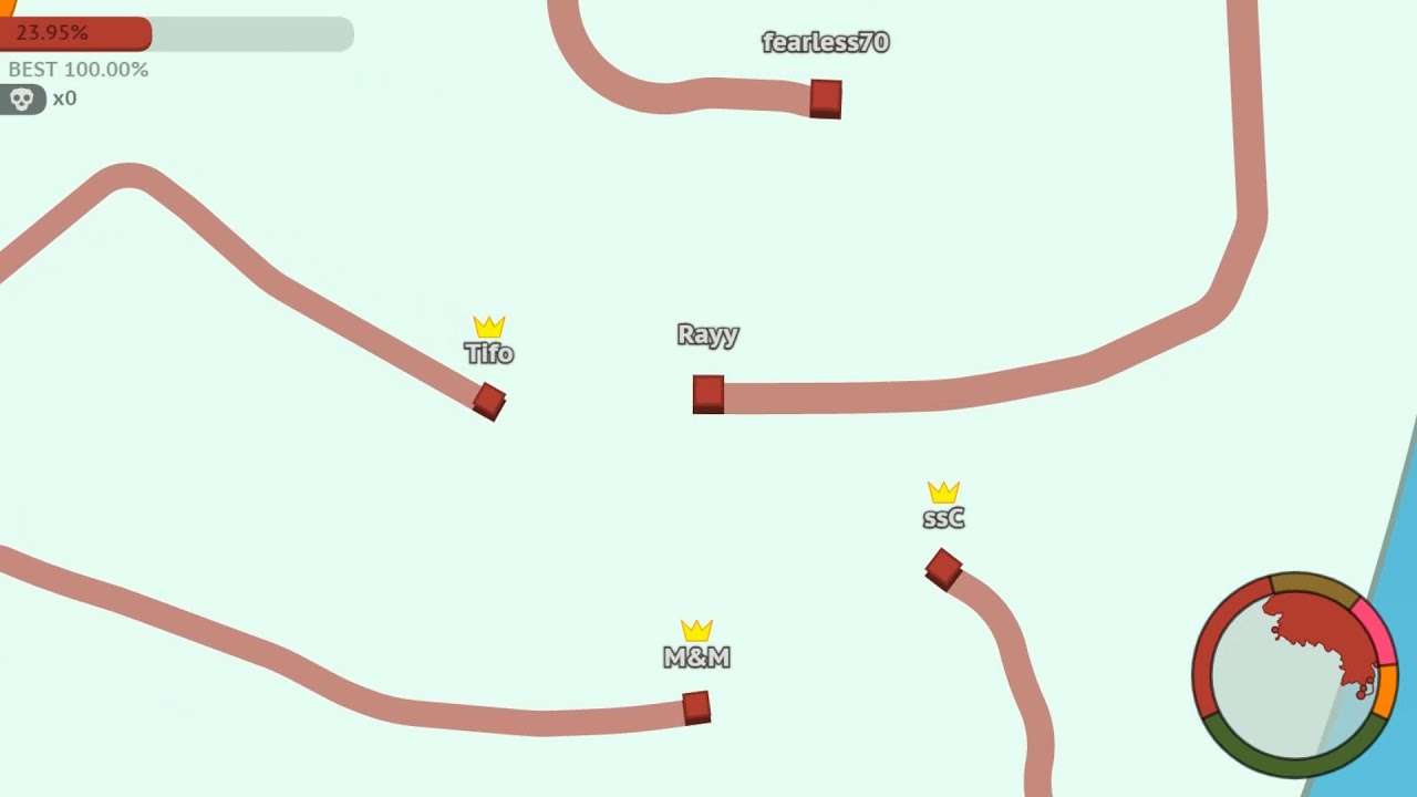 Paper.io 2 [Teams] Map Control: 100.00% - Bilibili