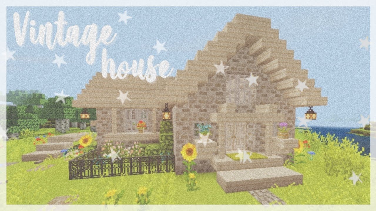 Casa amarela simples estilo vintage - Minecraft Speedbuild 🧡