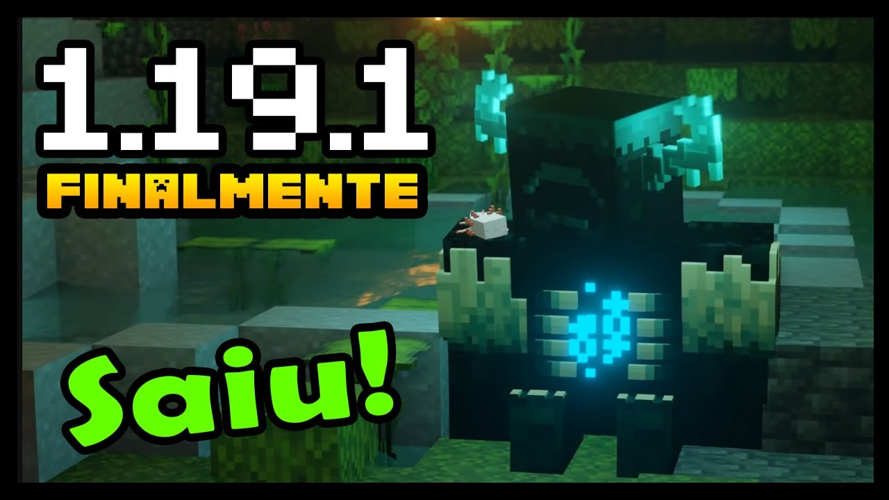 SAIU! ATUALIZAÇÃO 1.19 THE WILD UPDATE DO MINECRAFT PE!! 