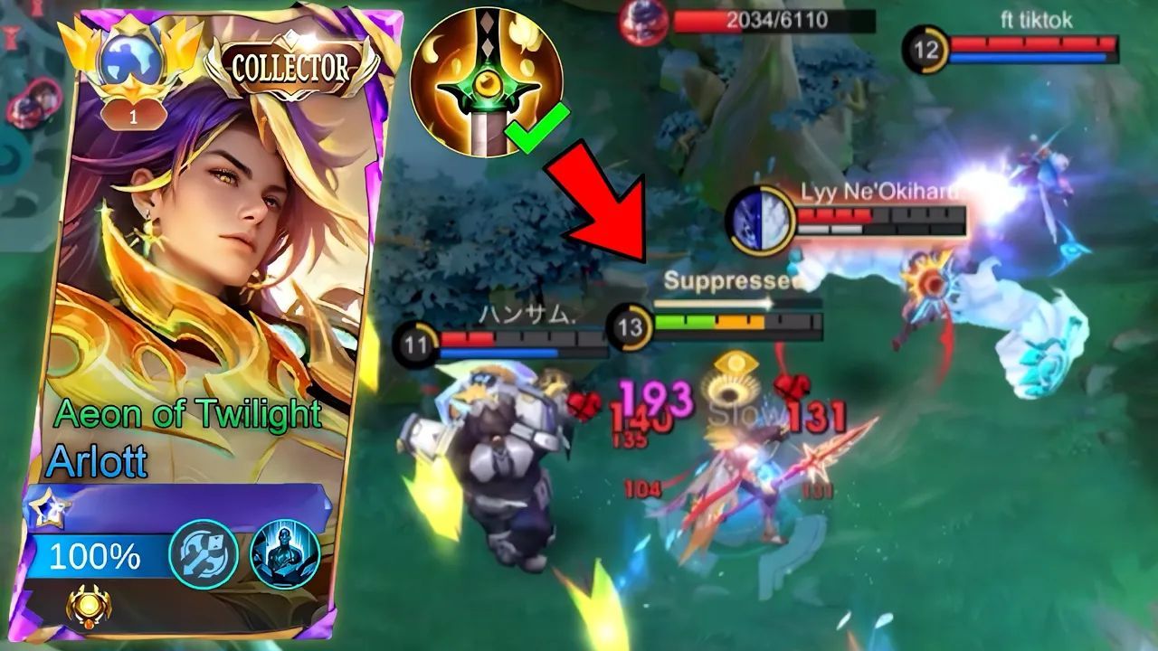 GLOBAL ARLOTT HARD CARRY INTENSE GAMEPLAY! (Win or lose) - BiliBili