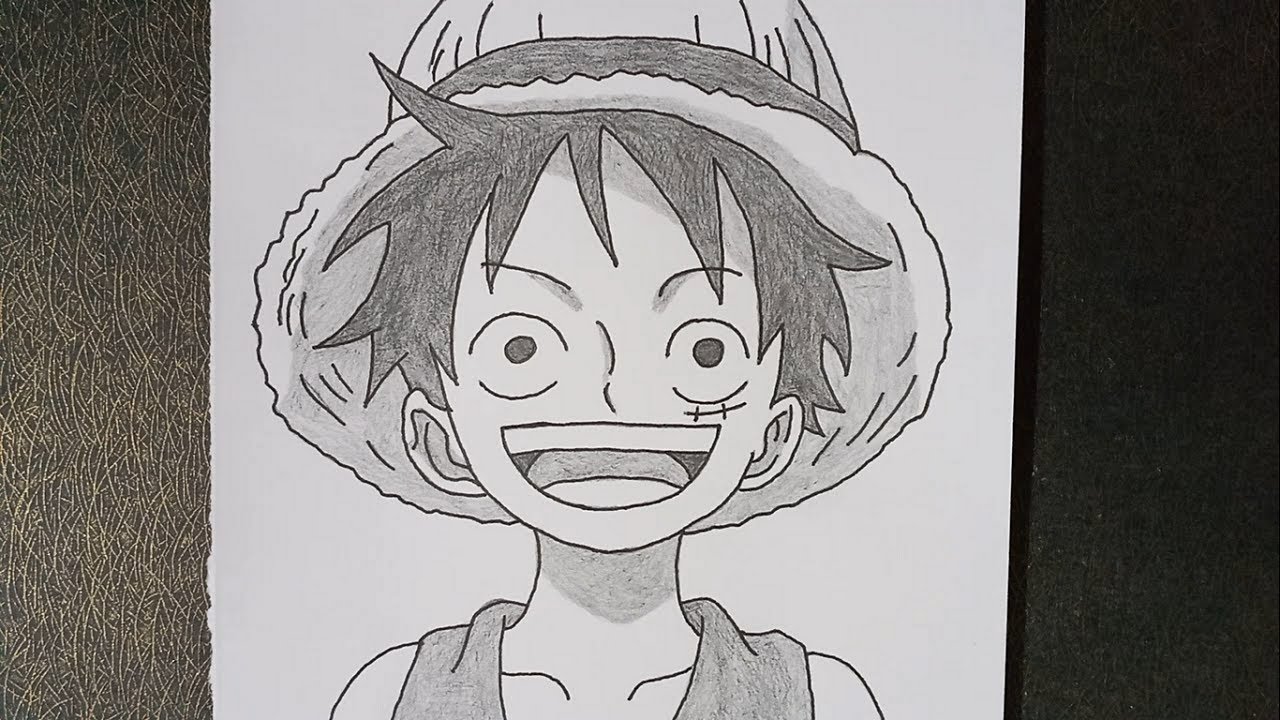 Monkey D Luffy Color pencil sketch by me  rOnePiece