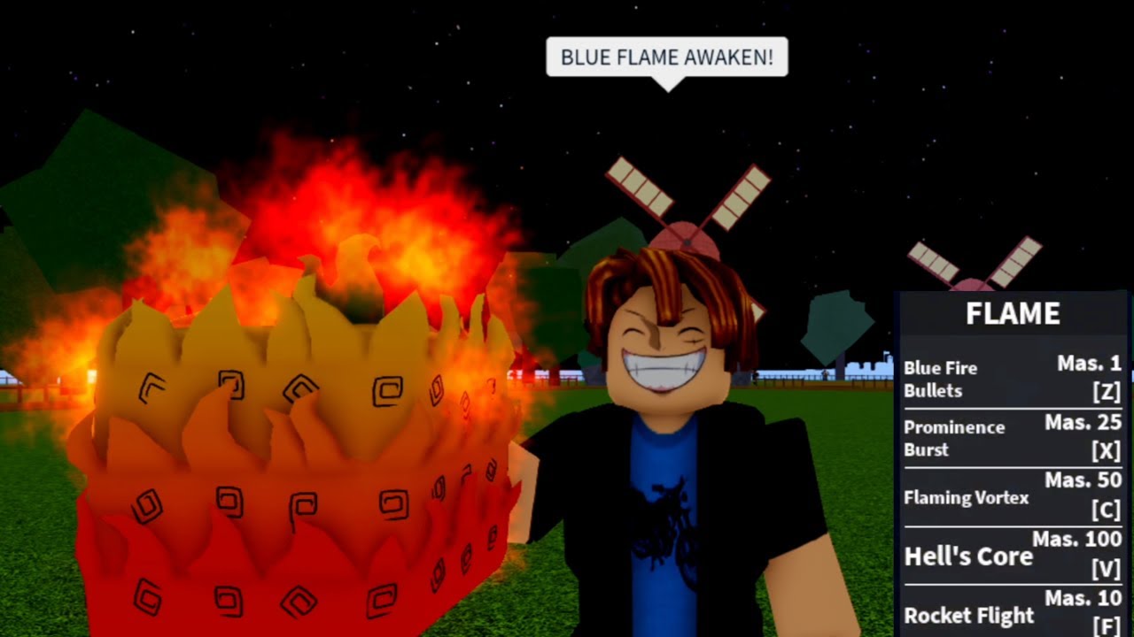 Lvl 1 Noob AWAKENS FLAME FRUIT reaches 2nd SEA in BLOXFRUITS 