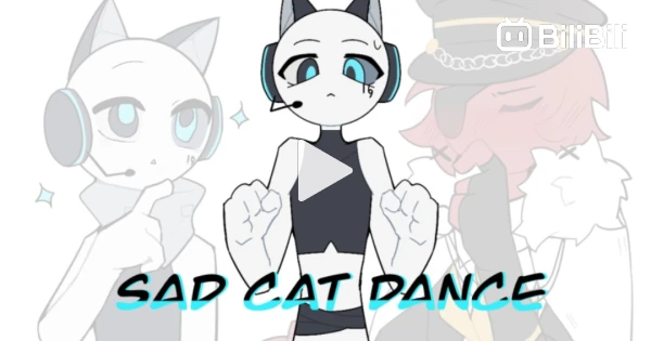 ArtStation - Uzaki-chan (Sad cat dance meme)