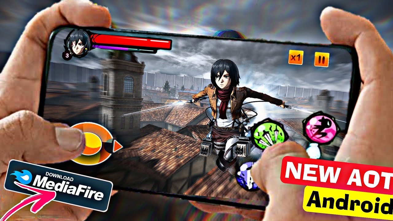 Attack on Titan 3D Android Game Mod Apk Free Download Gameplay - BiliBili