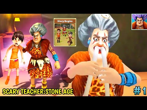 Scary Teacher 3D Vs Scary Teacher Stone Age Vs Scary Teacher With