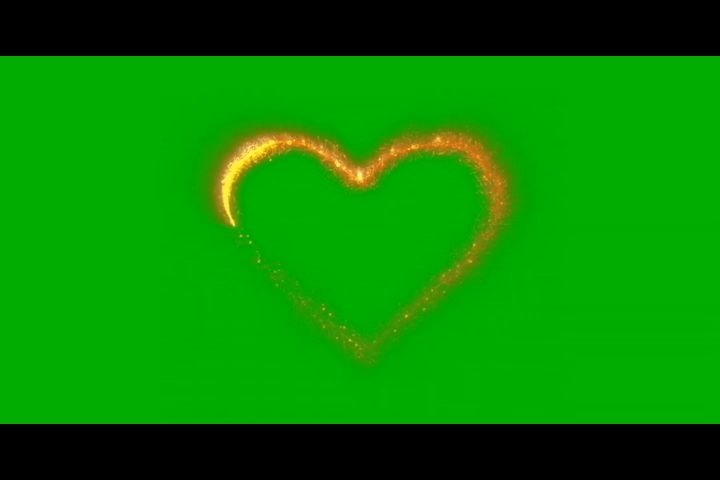 Sharing Green Screen Footage with Heart-Shaped Special Effects - BiliBili