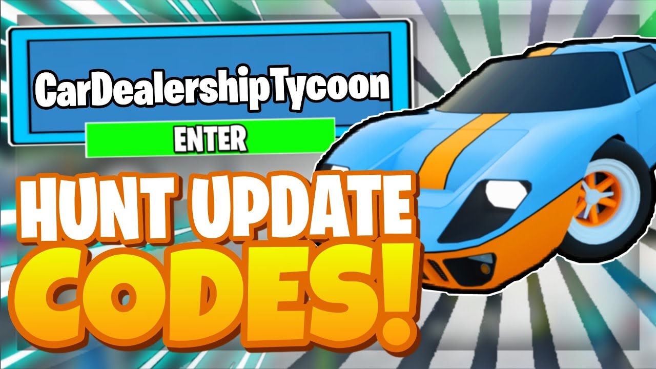 ALL *NEW* SECRET OP CODES! Car Dealership Tycoon Roblox 