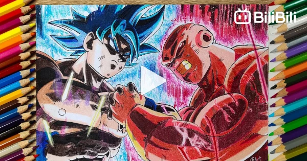 Drawing Goku vs Jiren, Mastered Ultra Instinct vs Full Power