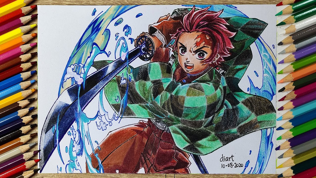 Drawing Tanjiro Kamado - Kimetsu no Yaiba (Demon Slayer