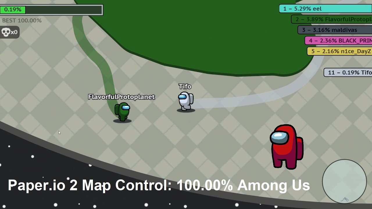 Paper.io 2 [Teams] Map Control: 100.00% - BiliBili