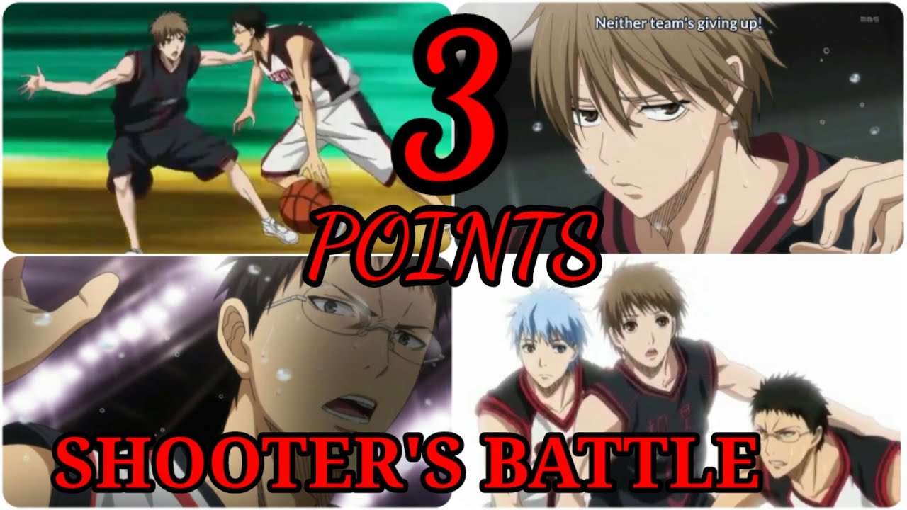 All-team 3pt shooting (Slam dunk, KNB, Ahiru no sora & left hand