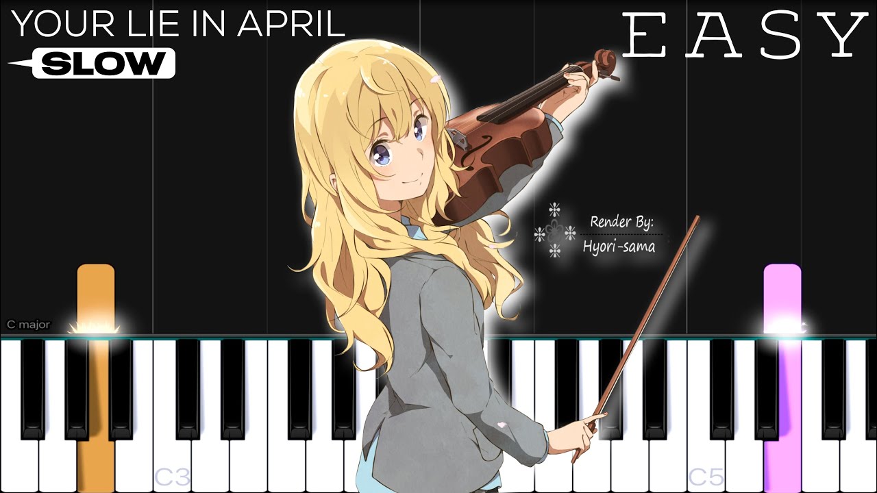 Hikaru Nara, Your Lie In April - piano tutorial