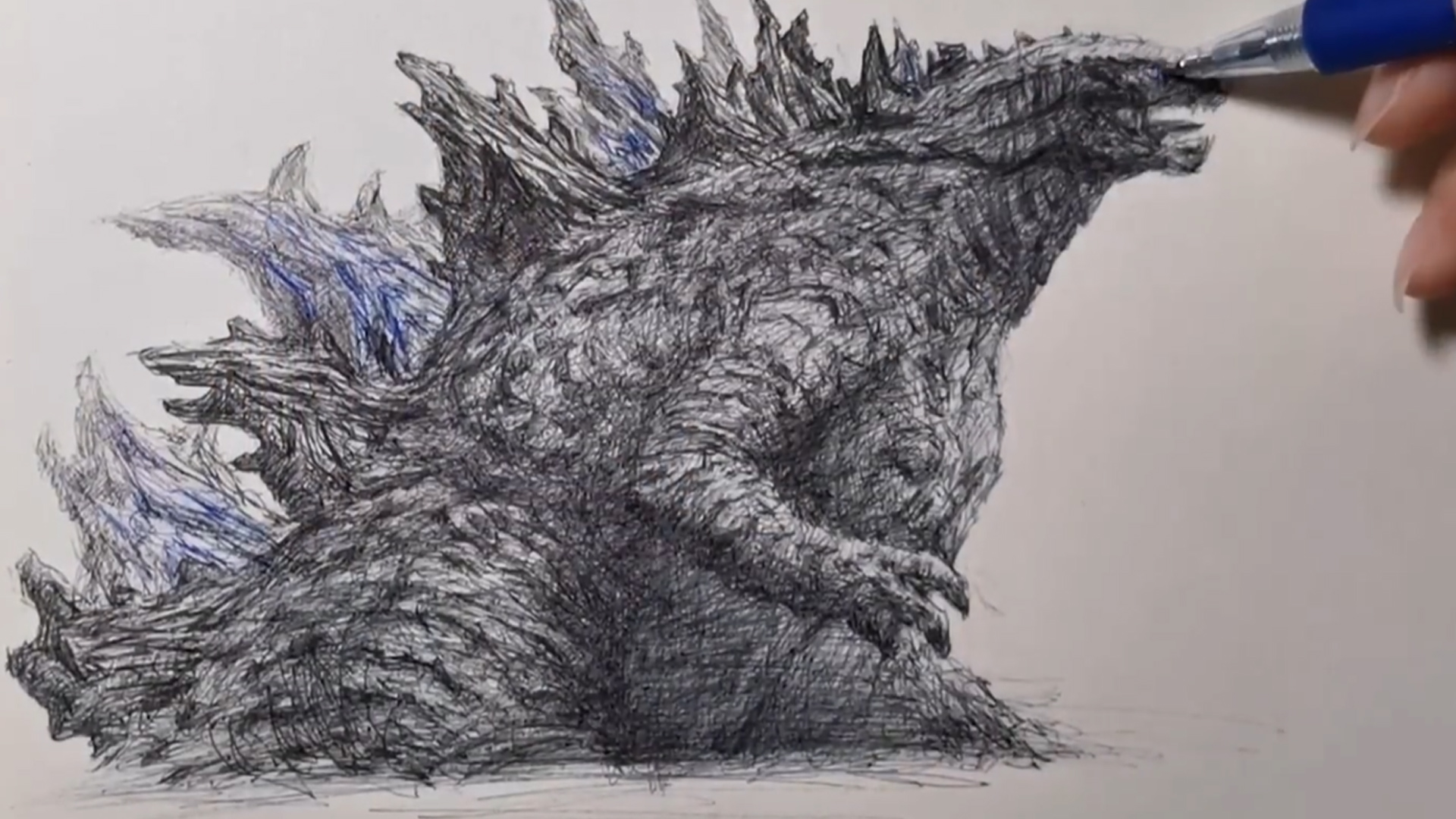 How to draw GODZILLA VS GHIDORAH  Cách vẽ Godzilla chiến đấu với Ghidorah   YouTube