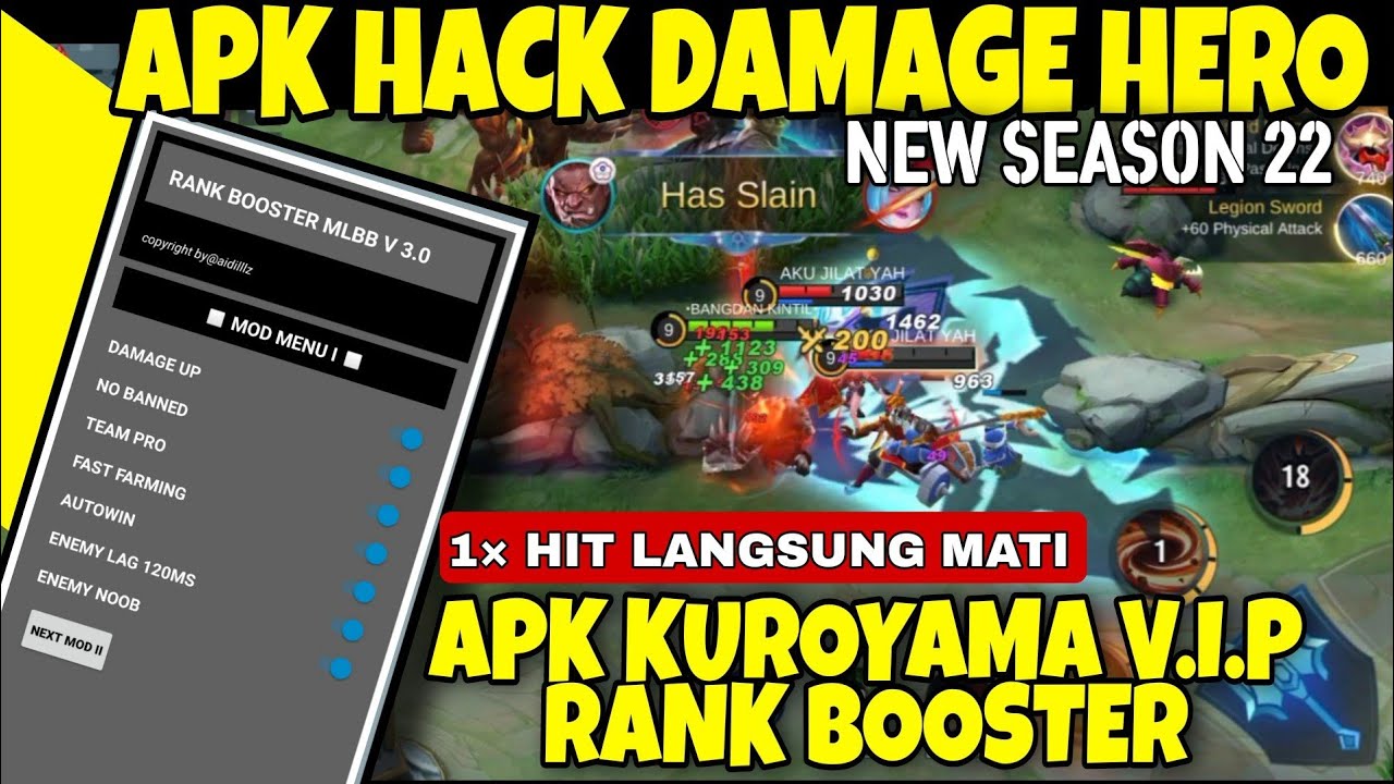 Cheat 1 Hit Main di Ranked! - Mobile Legends 