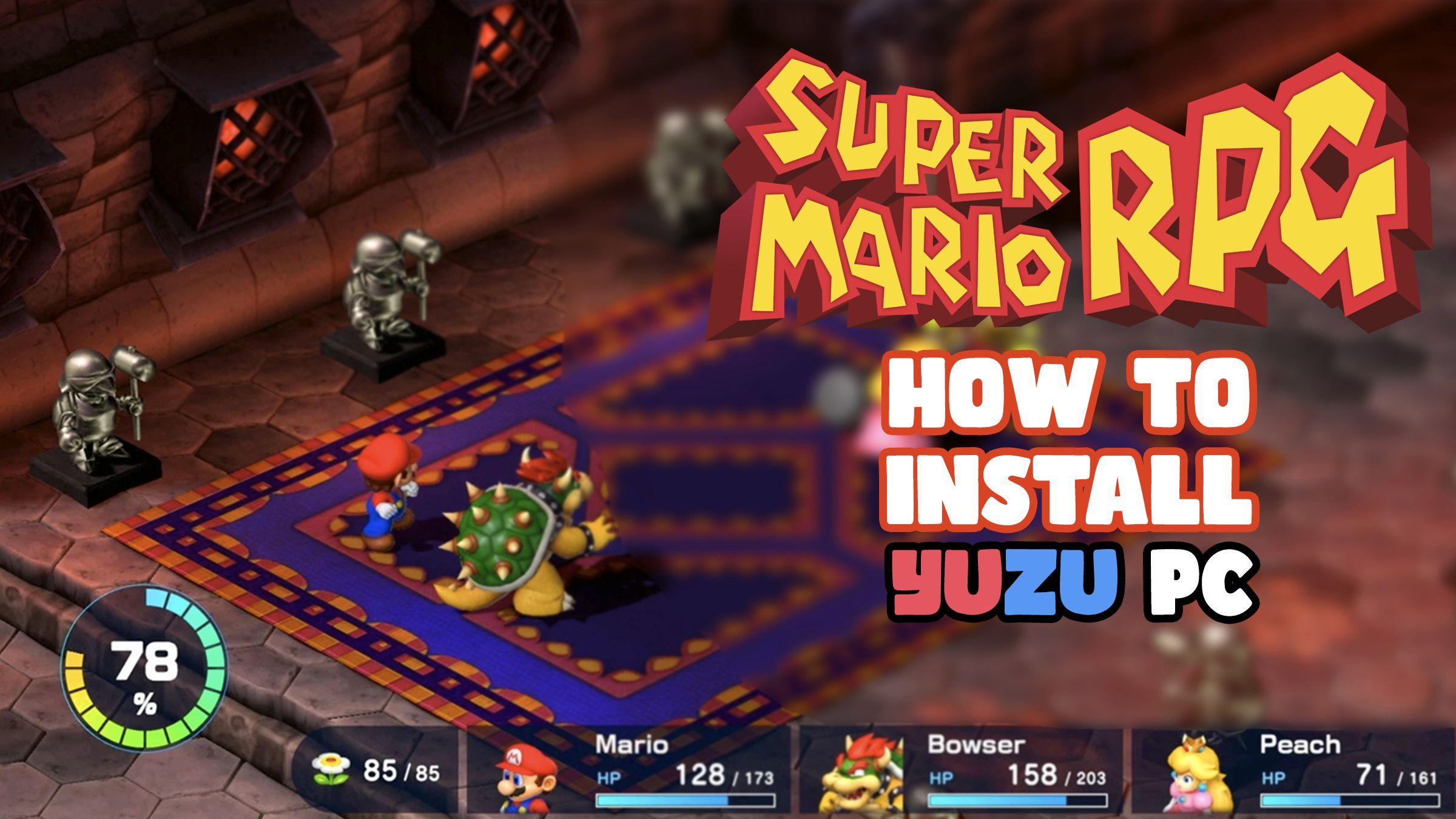 How to download and play Super Mario RPG Remake on PC (XCI) YUZU-RYUJINX  GUIDE - Bstation