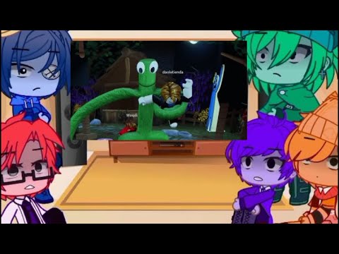 Blue x Green react to Green x Blue  Rainbow Friends react to meme - Rainbow  Friends Animations 