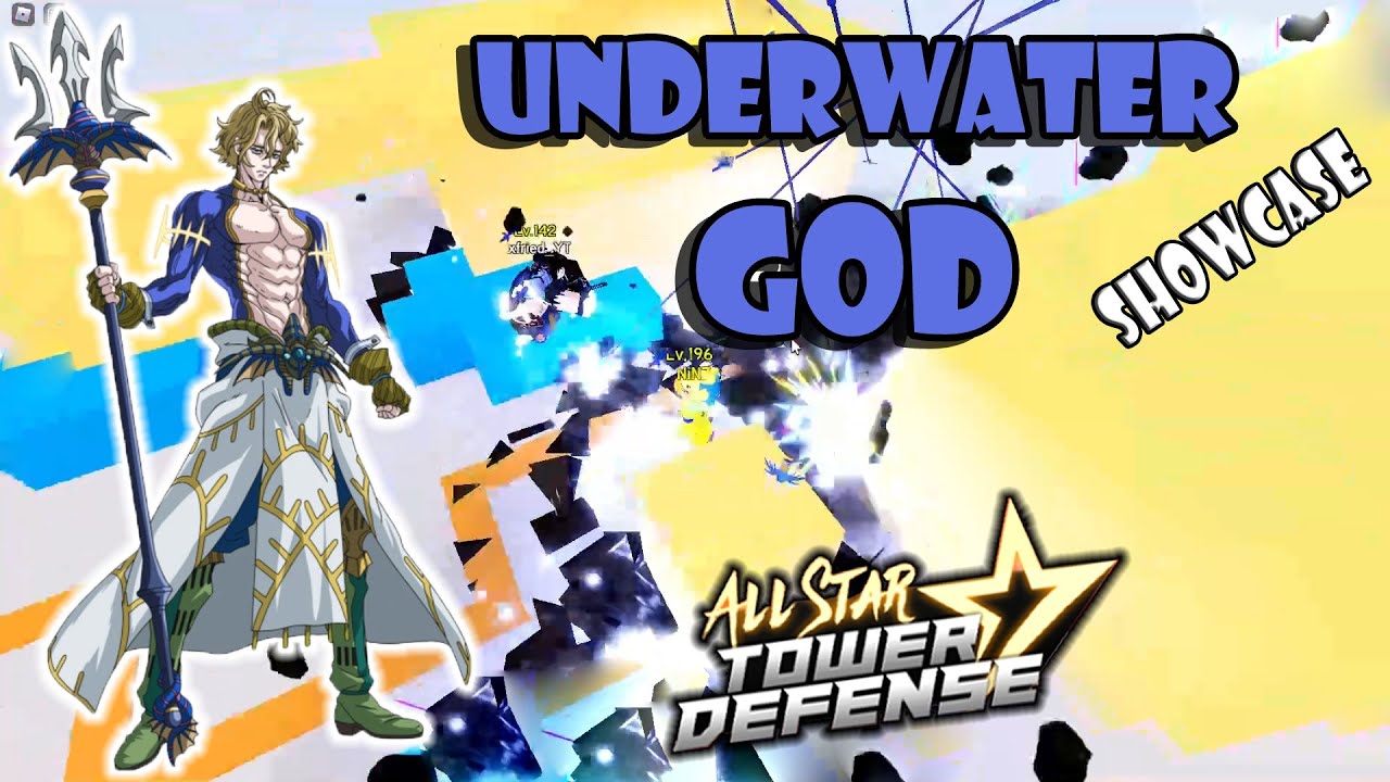 I finally pulled Poseidon in All Star Tower Defense (Roblox) : r