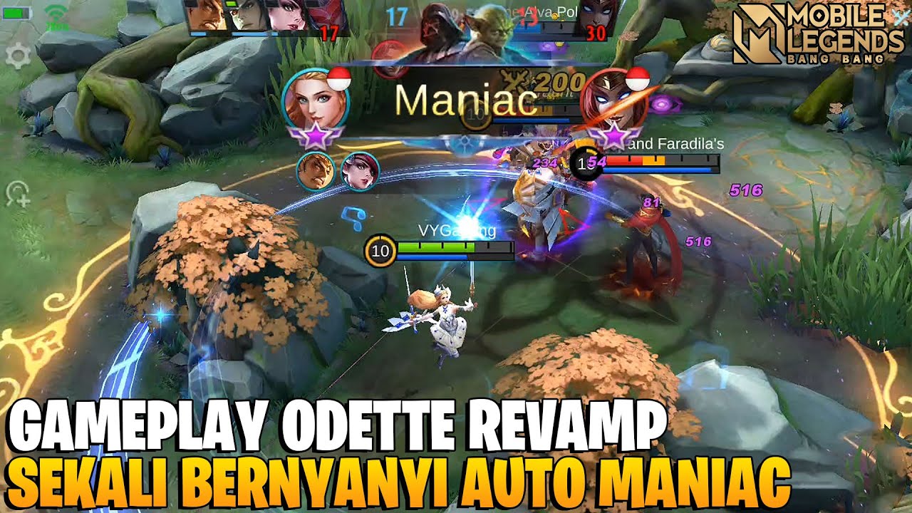 Odette Revamp , New Revamped Odette Gameplay - Mobile Legends Bang Bang -  BiliBili