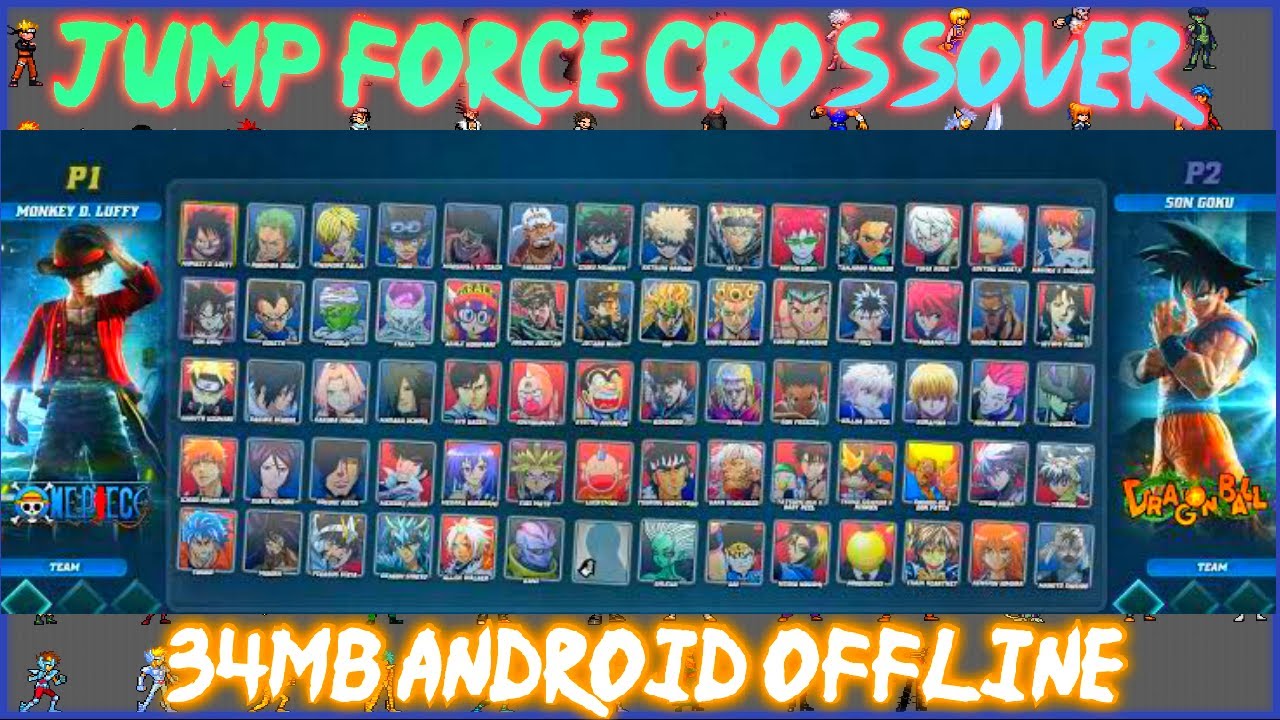 JUMP FORCE MUGEN ANDROID 2022, FULL 230 KARAKTER