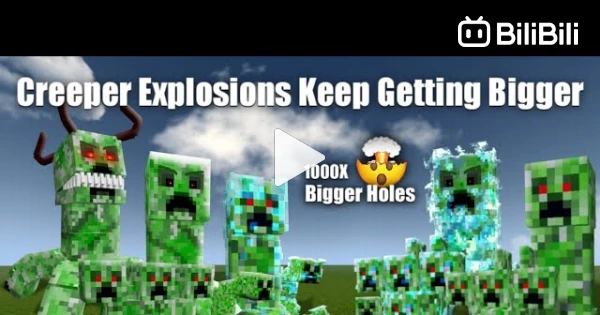 minecraft real life creeper explosion