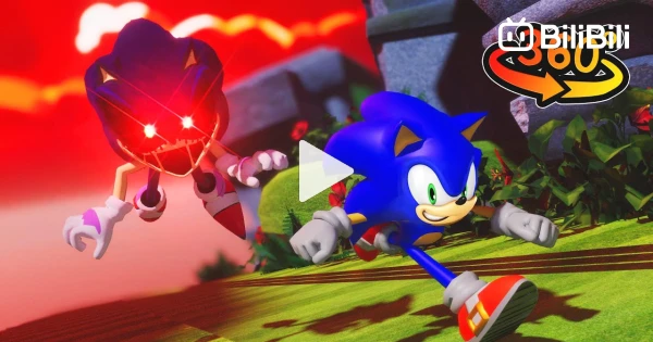 FNF Sonic.exe 360° Rewrite 3D Animated Chase POV. 