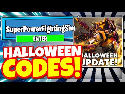 ALL NEW 12* HALLOWEEN CODES IN SUPER POWER FIGHTING SIMULATOR