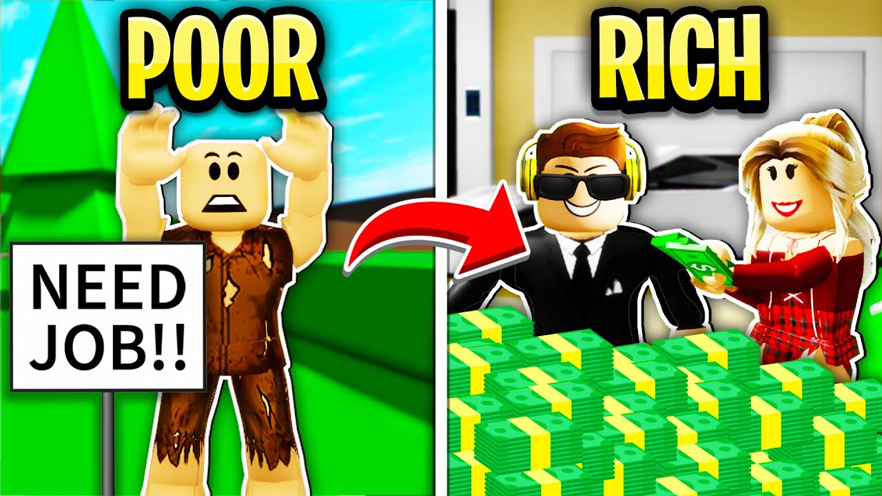 RICH to POOR in ROBLOX BROOKHAVEN!