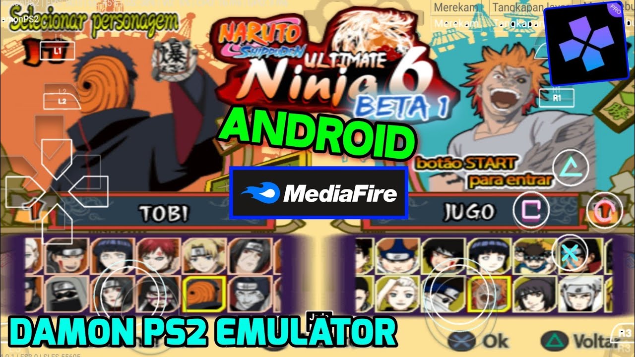 NARUTO SHIPUDDEN ULTIMATE NINJA 5 DAMON PS2 ANDROID - BiliBili