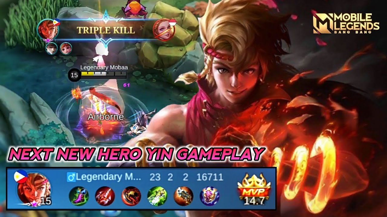 Yin Mobile Legends , New Hero Yin Legendary Gameplay - Mobile