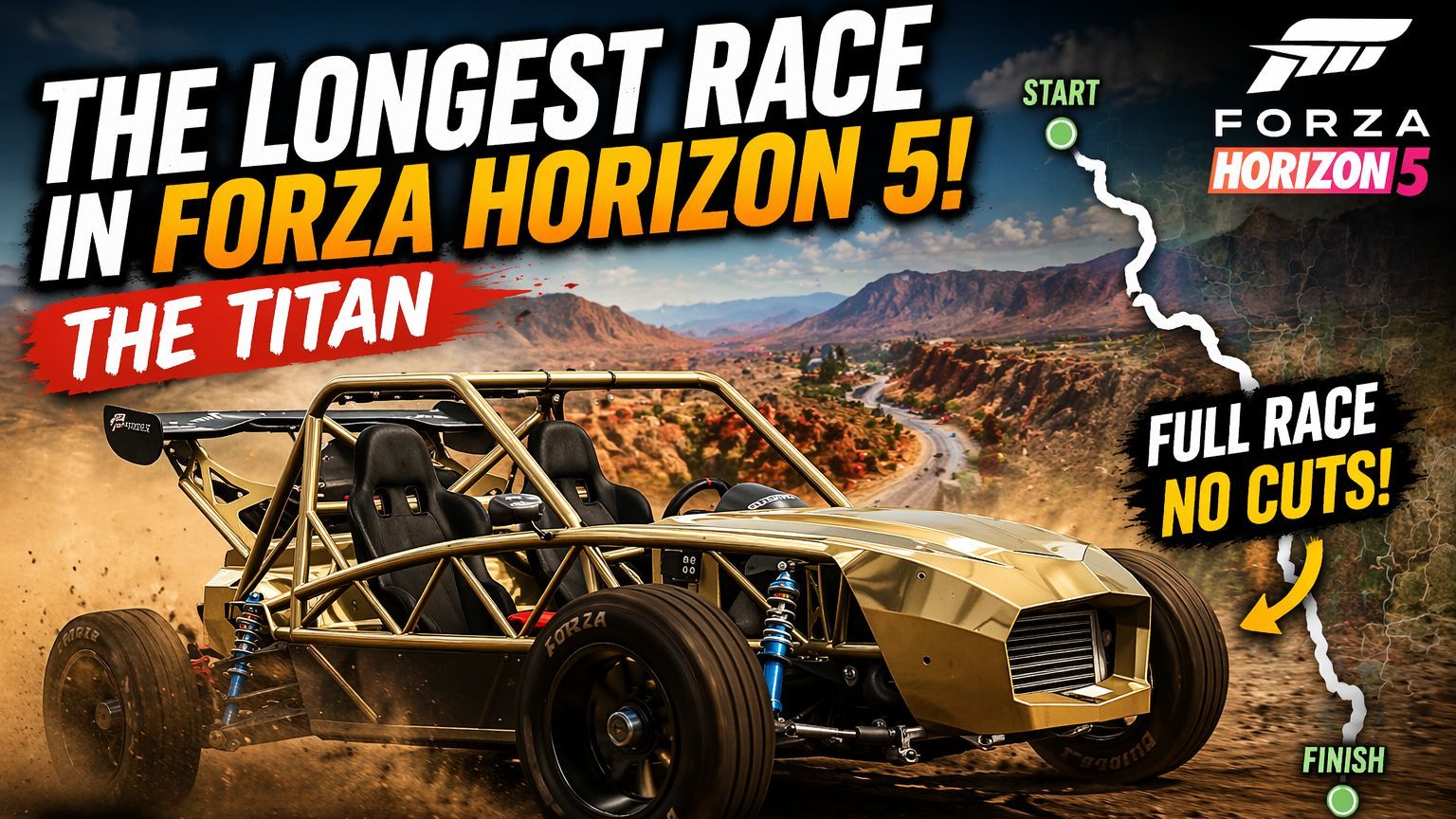 I Survived The LONGEST Race in FH5 (The Titan Full Race) - BiliBili