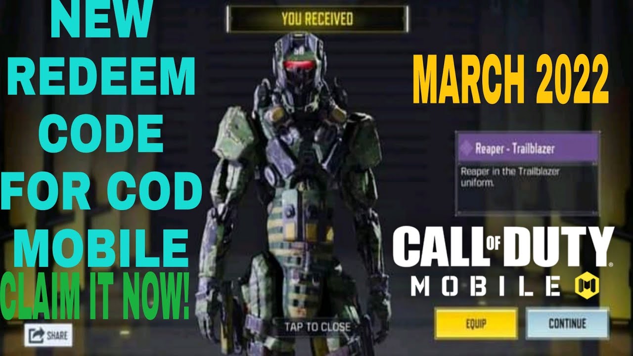 5 April 2023 COD Mobile Free Redeem Codes, CODM Redemption Redeem Codes  2023