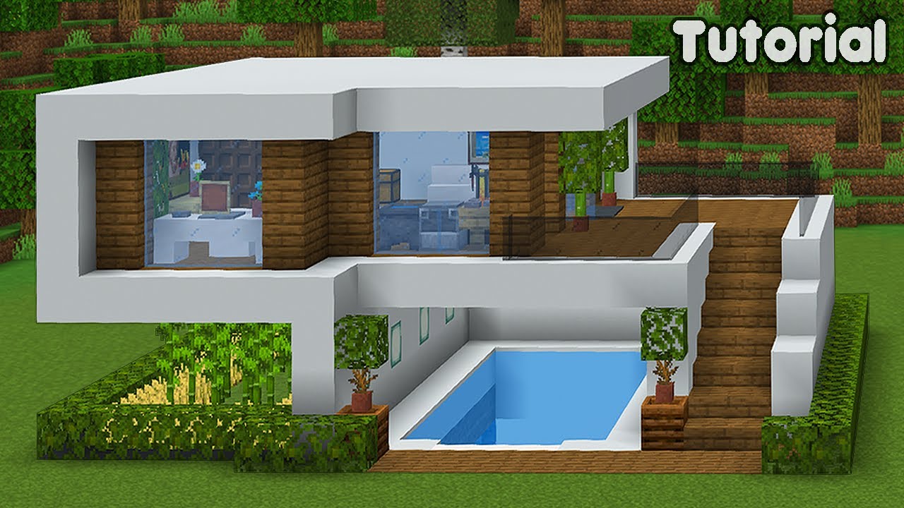 Minecraft Tutorial - CASA MODERNA 