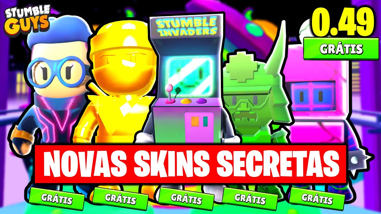 CHEGOU AGORA NOVAS SKINS DO STUMBLE GUYS [ATUALIZAÇÃO 0.48] 