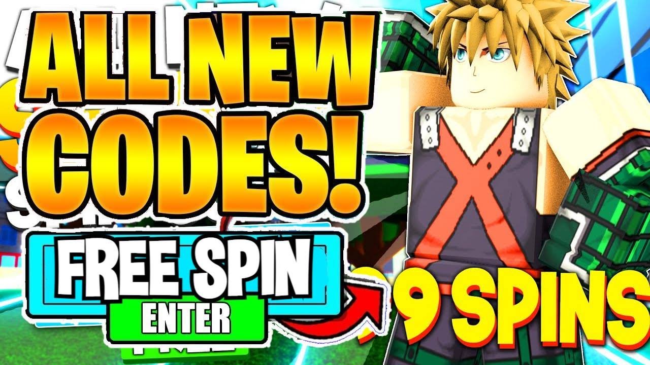 NEW* ALL WORKING SPINS CODES FOR MY HERO MANIA IN 2023! ROBLOX MY