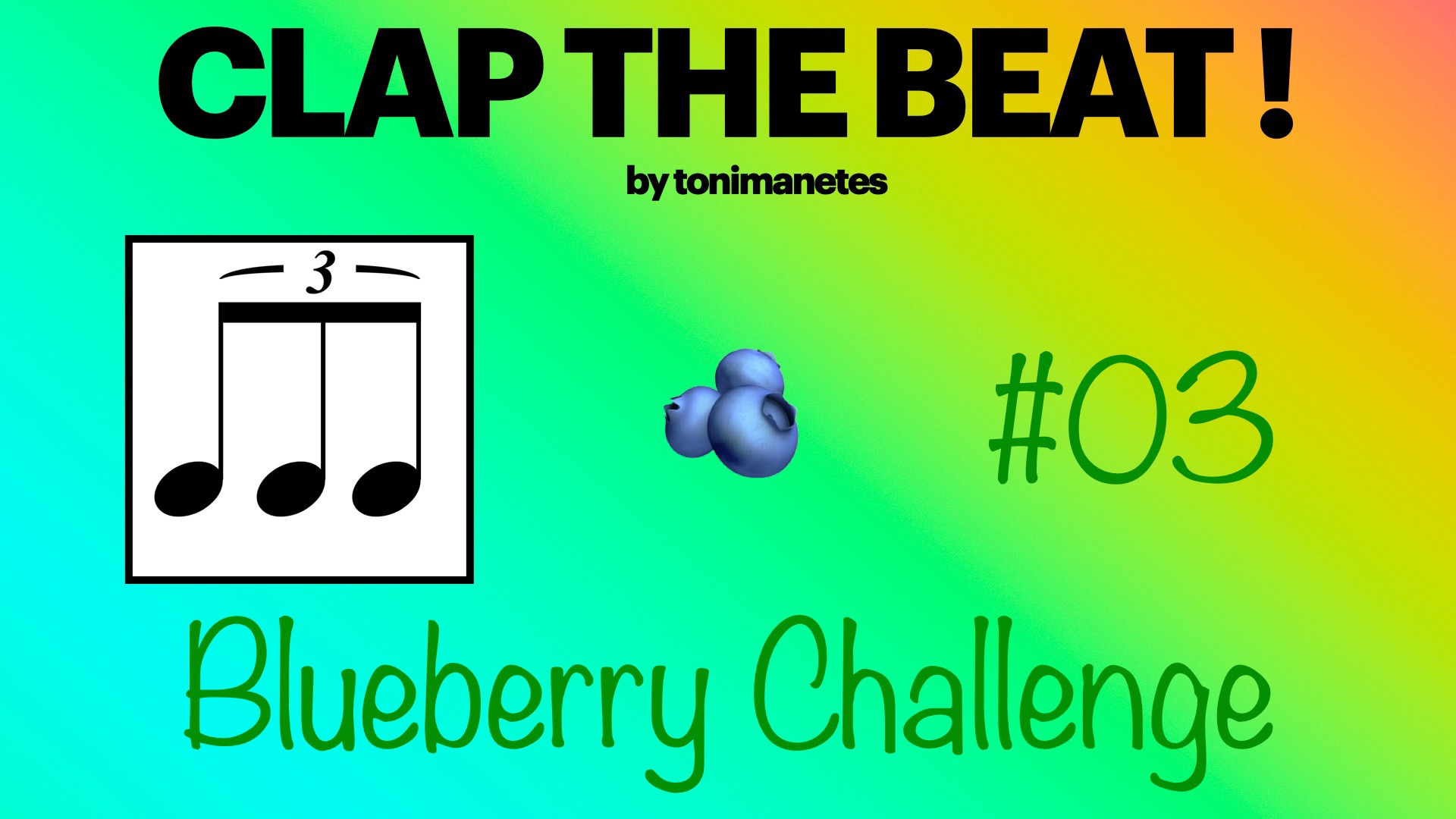 Triplets Rhythm Play-Along 🫐 Level 1-3 | Clap the Beat #03 - BiliBili