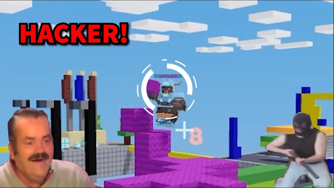 I Spectated a HACKER in Roblox Bedwars! (banned) - BiliBili