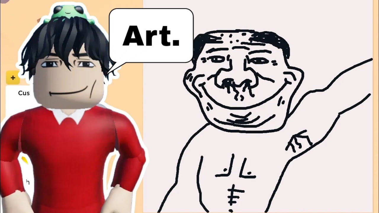 Watch me embarrass myself in Roblox Speed draw (Cringe) - BiliBili