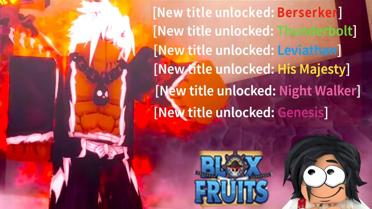 Getting my Exclusive Custom Title in Blox Fruits - BiliBili