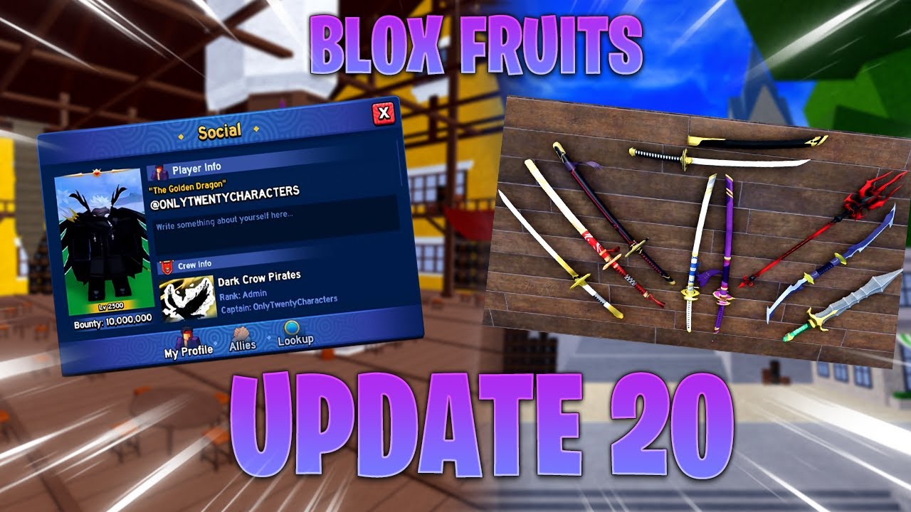 [ UPDATE 20 ] Blox Fruits - Roblox