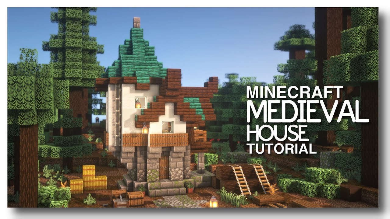 Stylish & Compact Medieval House! - Minecraft Tutorial -   Minecraft  tutorial, Minecraft medieval house, Minecraft medieval