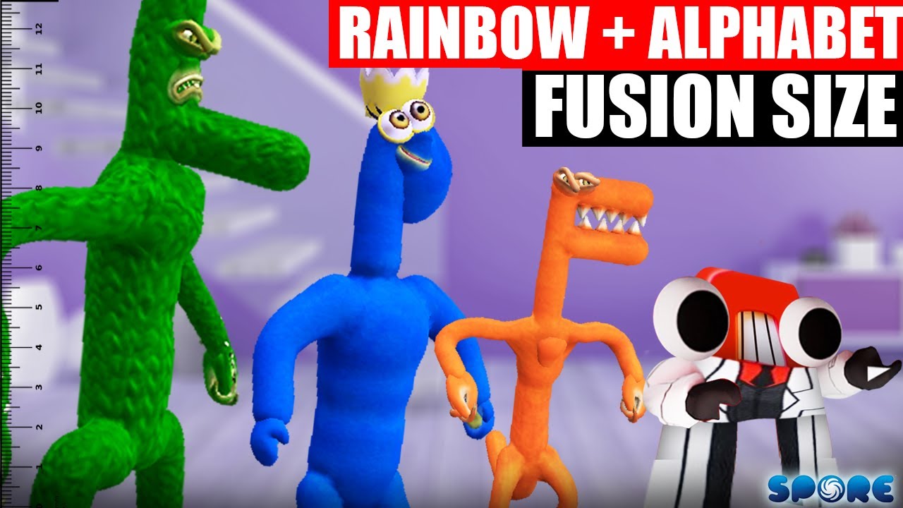 Roblox Rainbow Friends Size Comparison 