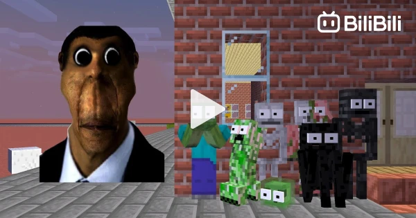 Monster School : OBUNGA & CURSE FACE FRIENDS CHALLENGE - Minecraft  Animation - BiliBili