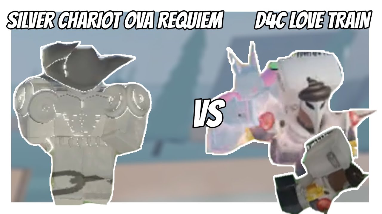 Stand Upright - REVAMPED SILVER CHARIOT OVA REQUIEM VS REVAMPED D4C LOVE  TRAIN, Roblox