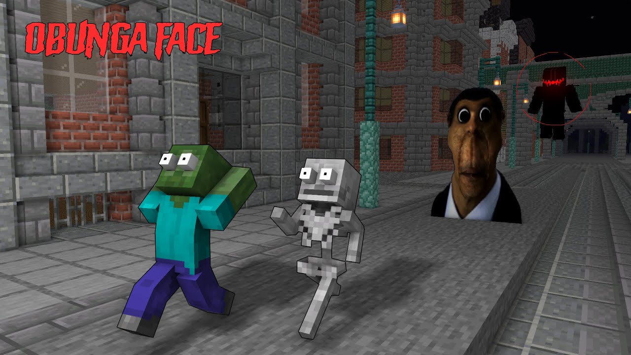 Monster School : OBUNGA & CURSE FACE FRIENDS CHALLENGE - Minecraft  Animation - BiliBili